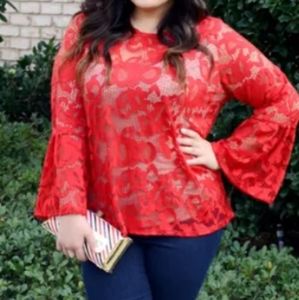 I-N-C International concepts candy apple Top